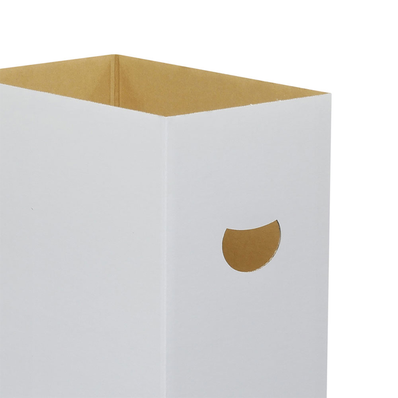 ダンボール製 ゴミ箱 15個入 45リットル 袋 対応 白 無地 1セット（ご注文単位1セット）【直送品】