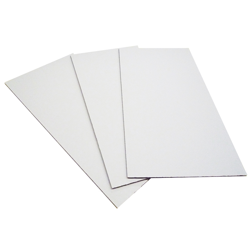 板ダンボール 片面白 180×90cm 5mm 60枚入 1セット（ご注文単位1セット）【直送品】