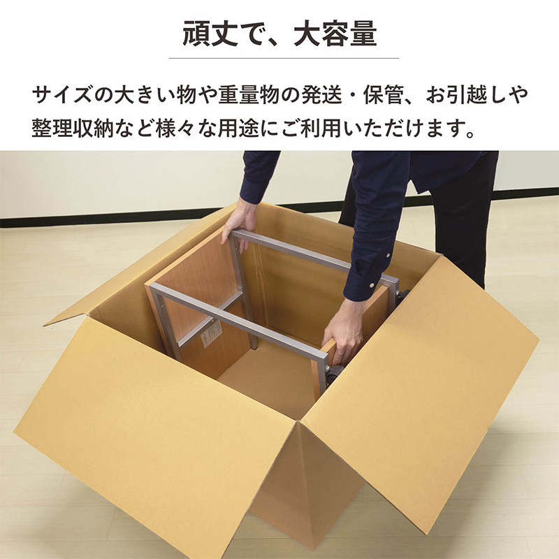 190サイズダンボール 3枚入 66×66×50cm 1セット（ご注文単位1セット）【直送品】