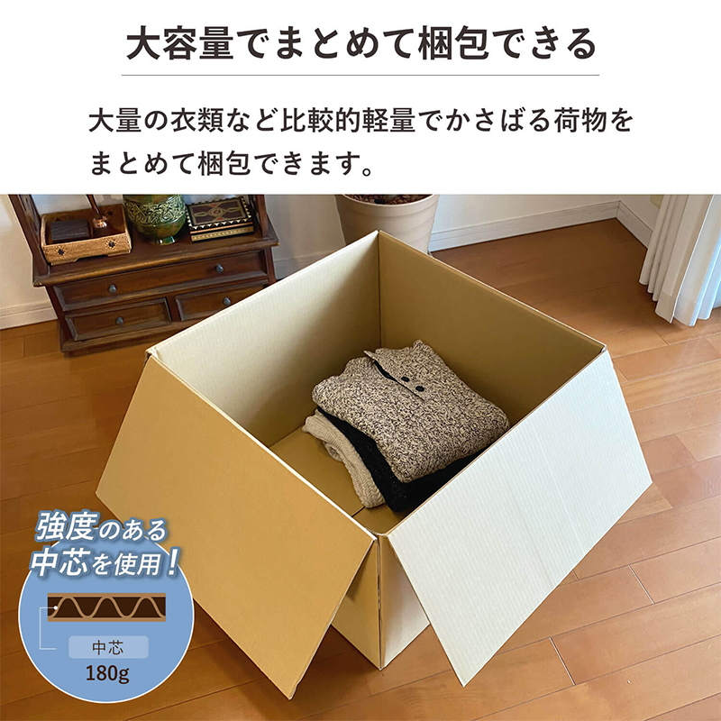 170サイズダンボール 5枚入 60×60×42cm 1セット（ご注文単位1セット）【直送品】