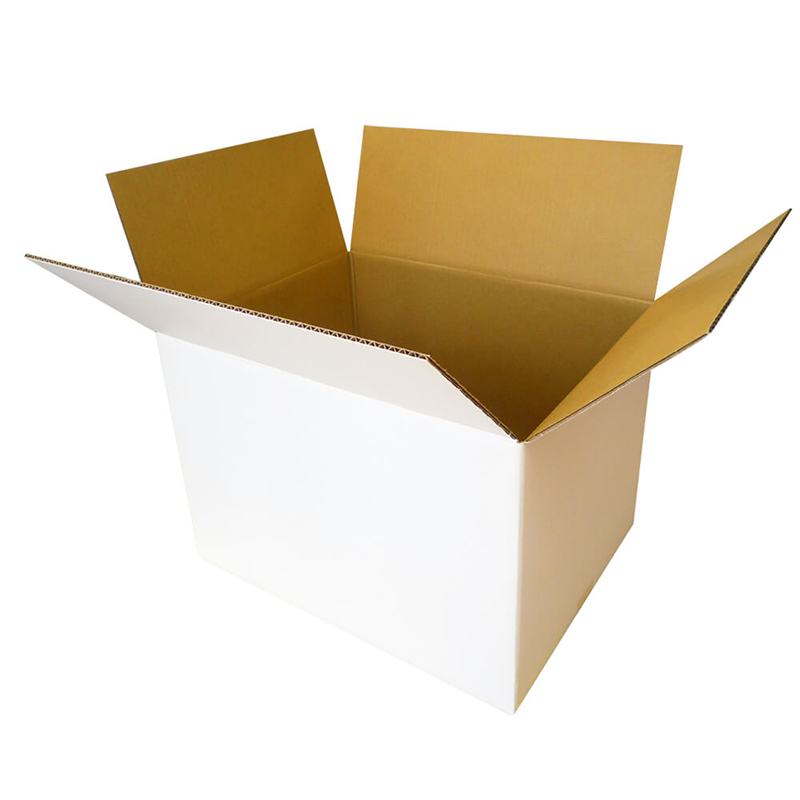 120サイズ白ダンボール 5枚入 46×35.5×32cm 1セット（ご注文単位1セット）【直送品】