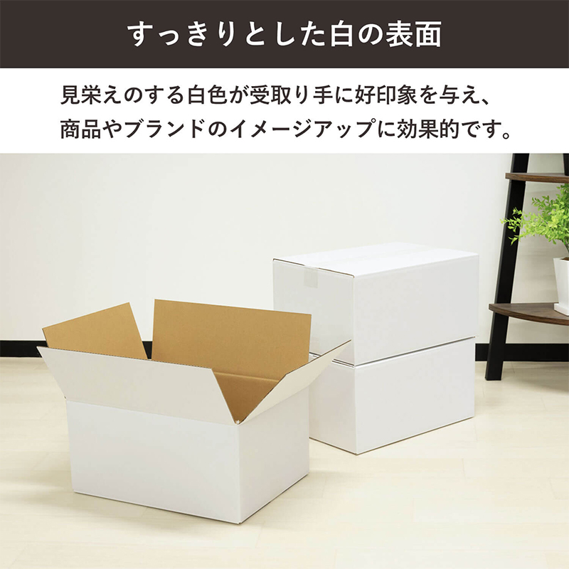 100サイズ白ダンボール 30枚入 39×28.5×20cm 1セット（ご注文単位1セット）【直送品】