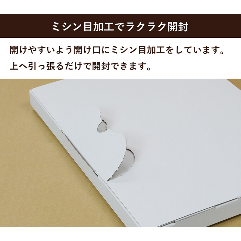 メール便用ダンボール 白 310×227×23mm 100枚 1セット（ご注文単位1セット）【直送品】