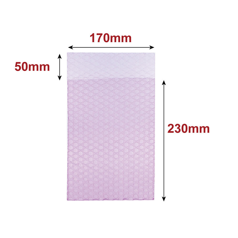 プチプチ袋 静電防止 A5サイズ 100枚入 三層品 1セット(ご注文単位1セット)【直送品】