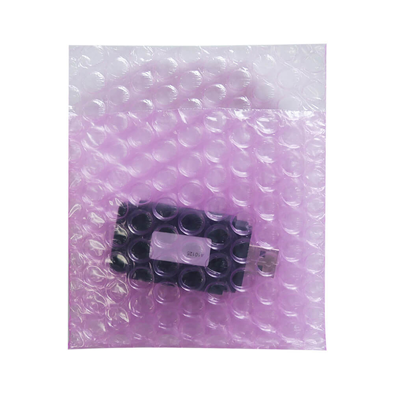 プチプチ袋 静電防止 最小サイズ 300枚入 三層品 1セット（ご注文単位1セット）【直送品】