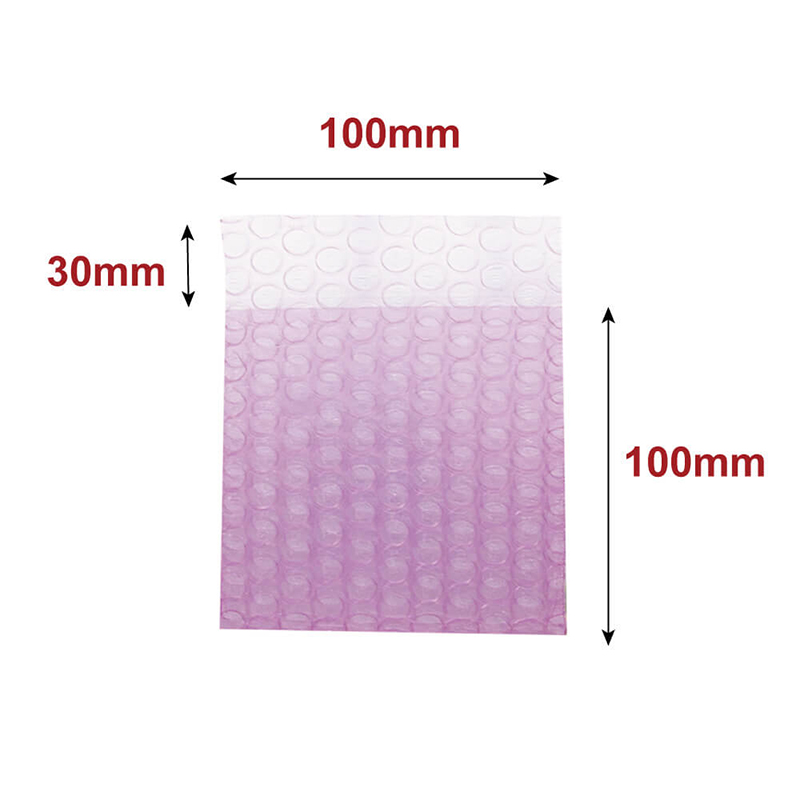 プチプチ袋 静電防止 最小サイズ 300枚入 三層品 1セット（ご注文単位1セット）【直送品】