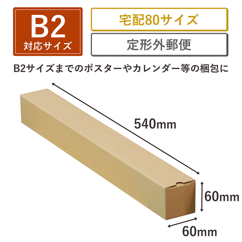 ポスターカレンダーダンボール B2 25枚入 1セット（ご注文単位1セット）【直送品】
