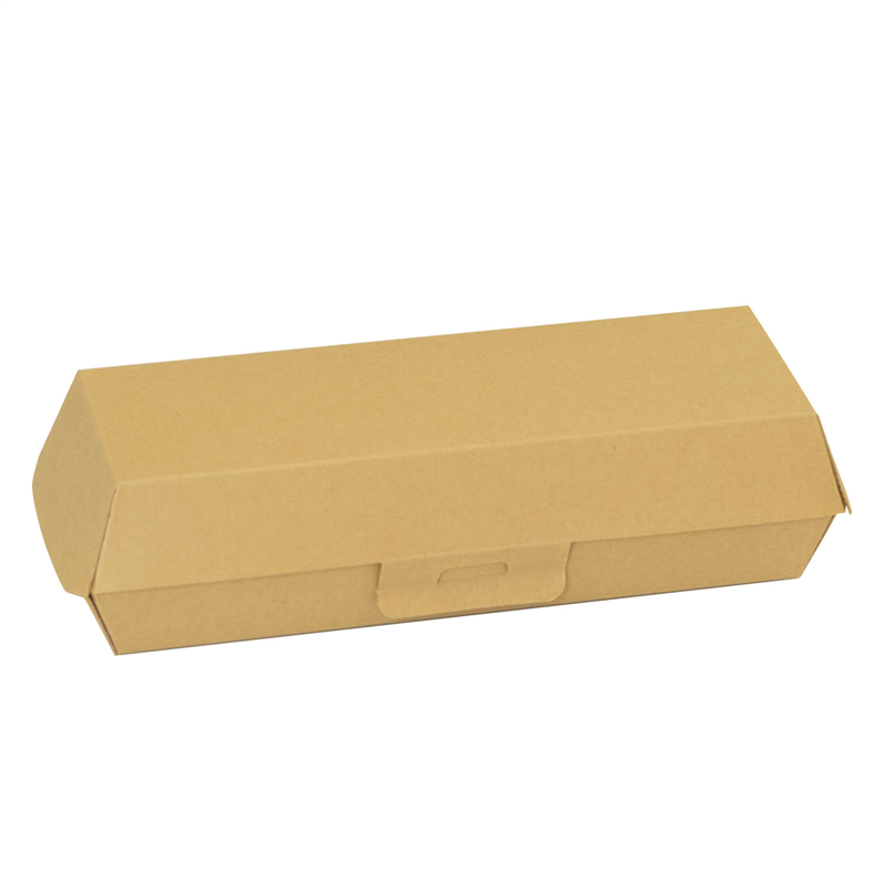 テイクアウト フードボックス 茶 600枚入 間口200×74mm 1セット(ご注文単位1セット)【直送品】