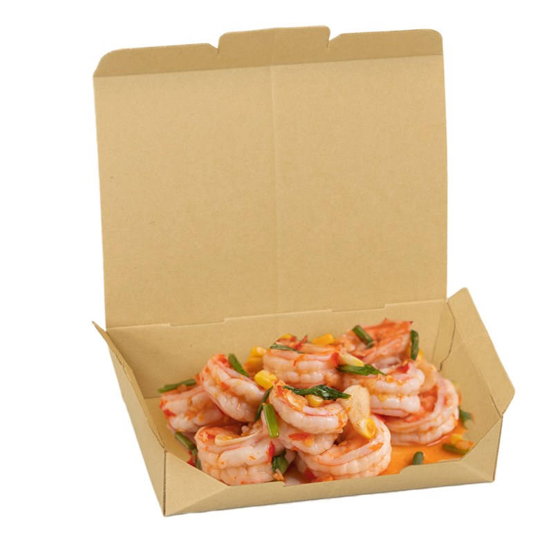 テイクアウト フードボックス 茶 400枚入 間口159×115mm 1セット（ご注文単位1セット）【直送品】