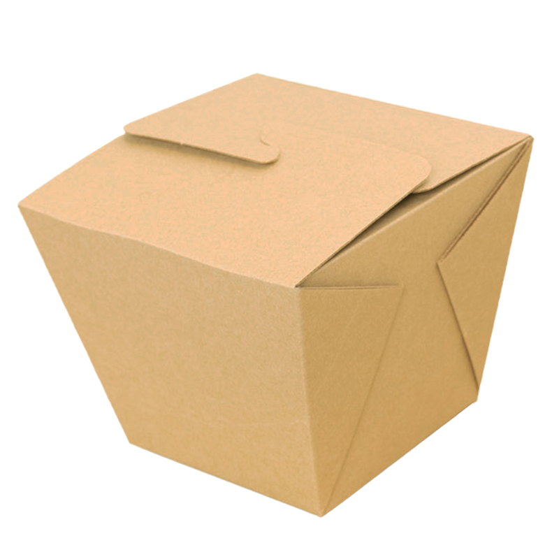 テイクアウト フードボックス 茶 200枚入 間口125×125mm 1セット(ご注文単位1セット)【直送品】