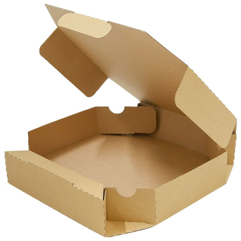 ピザ箱 12インチ用 Lサイズ 茶 100枚入 325×325mm 1セット（ご注文単位1セット）【直送品】