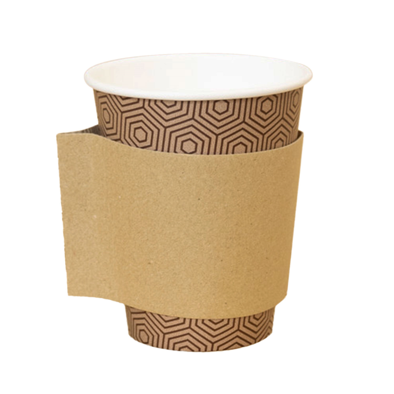 紙コップ用スリーブ 7～14オンス対応 茶 温冷兼用 1000枚入 1セット（ご注文単位1セット）【直送品】