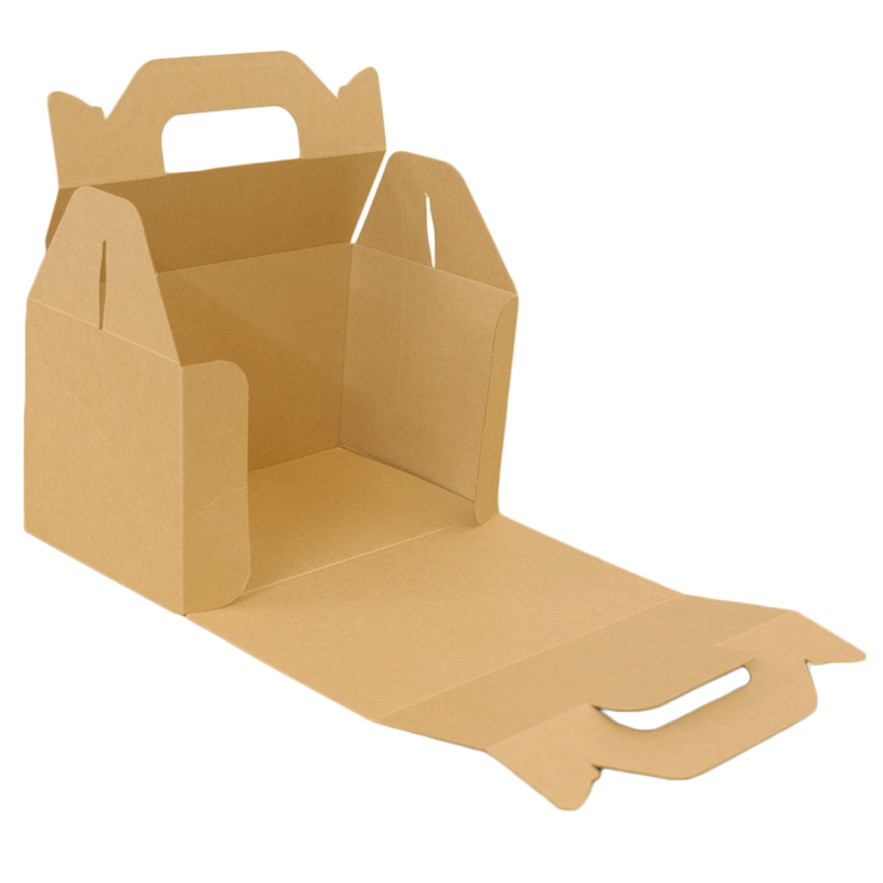 カットケーキ箱 茶 200枚入 193×110mm 1セット(ご注文単位1セット)【直送品】