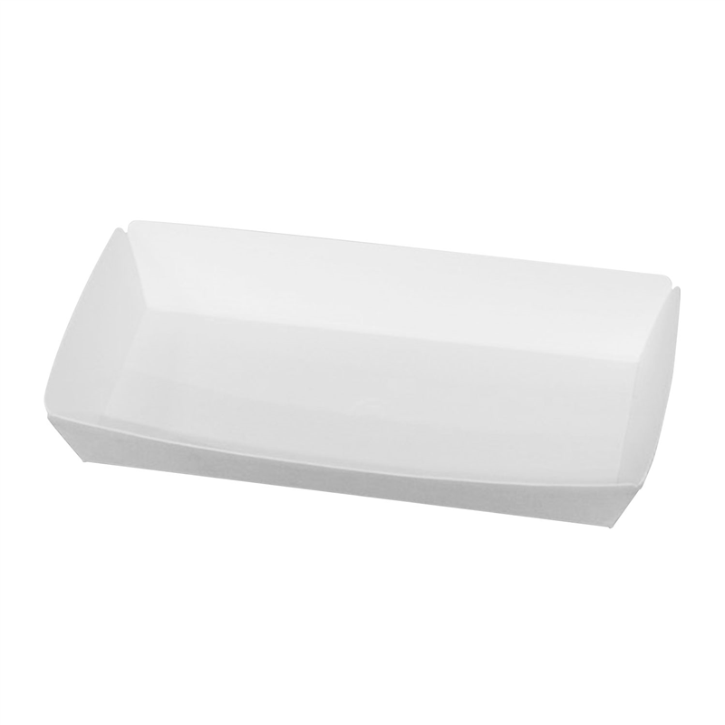 食品用 紙トレー 耐油耐水 白 1000枚入 間口156×86mm 1セット(ご注文単位1セット)【直送品】