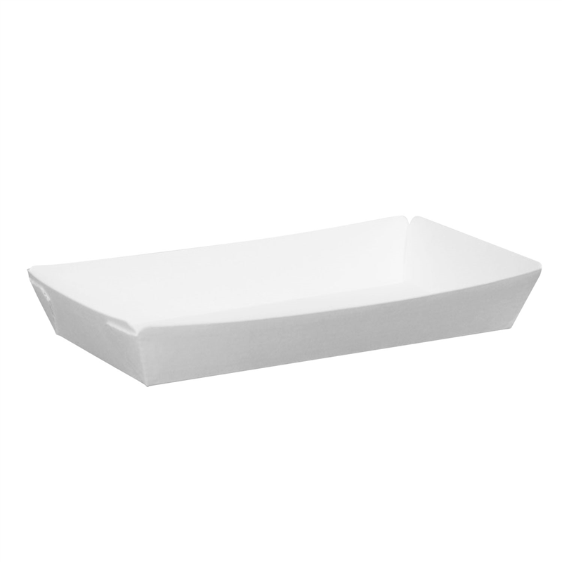 食品用 紙トレー 耐油耐水 白 1000枚入 間口156×86mm 1セット(ご注文単位1セット)【直送品】