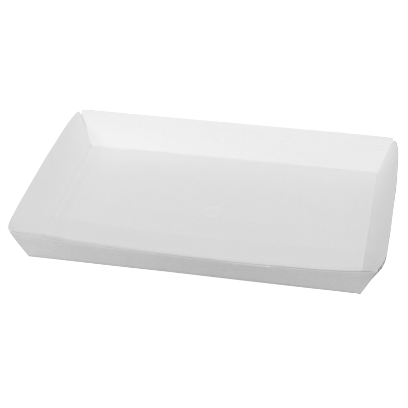 食品用 紙トレー 耐油耐水 白 300枚入 間口283×190mm 1セット（ご注文単位1セット）【直送品】