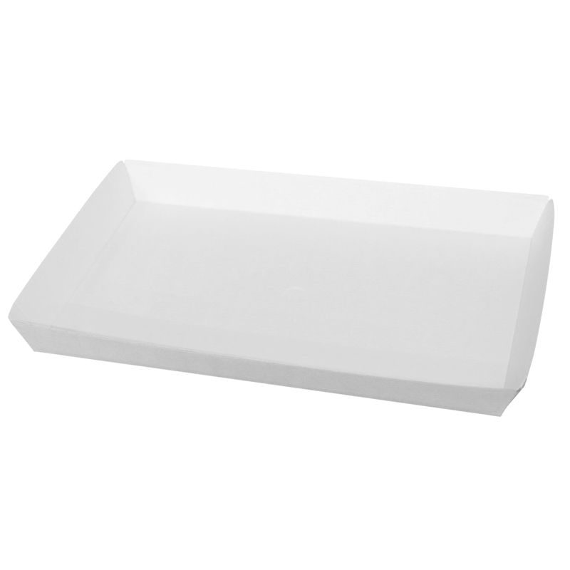 食品用 紙トレー 耐油耐水 白 200枚入 間口326×225mm 1セット（ご注文単位1セット）【直送品】