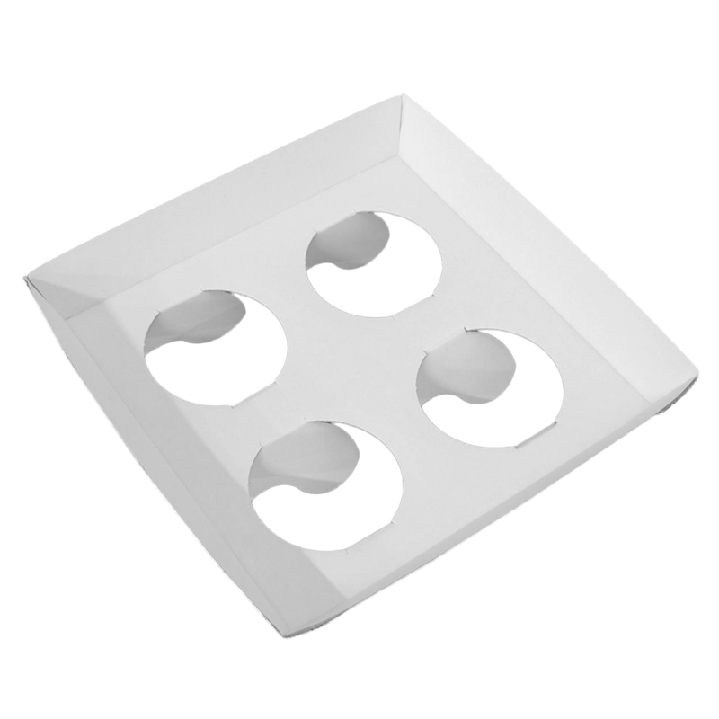 カップホルダー 4個用 8～16オンス対応 白 400枚入 1セット（ご注文単位1セット）【直送品】