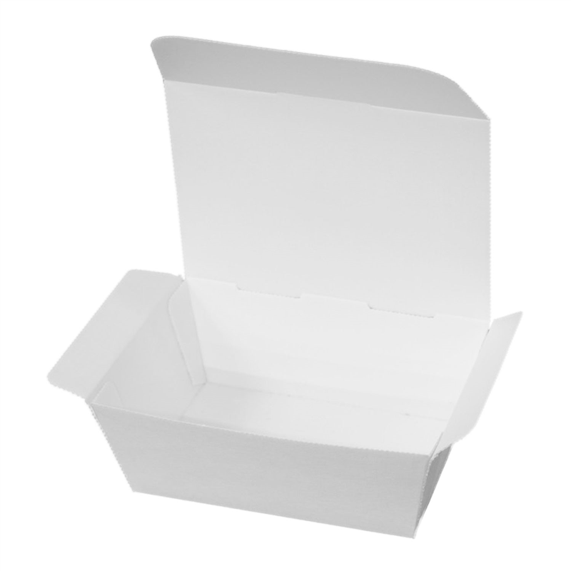 テイクアウト フードボックス 白 200枚入 間口138×98mm 1セット（ご注文単位1セット）【直送品】