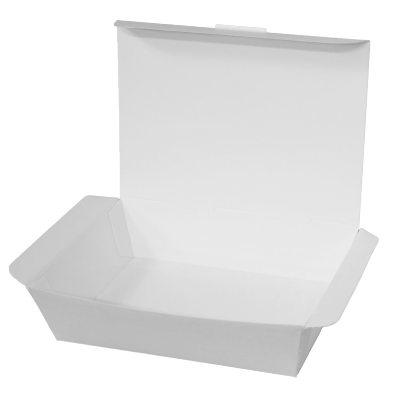 テイクアウト フードボックス 白 200枚入 間口199×141mm 1セット（ご注文単位1セット）【直送品】