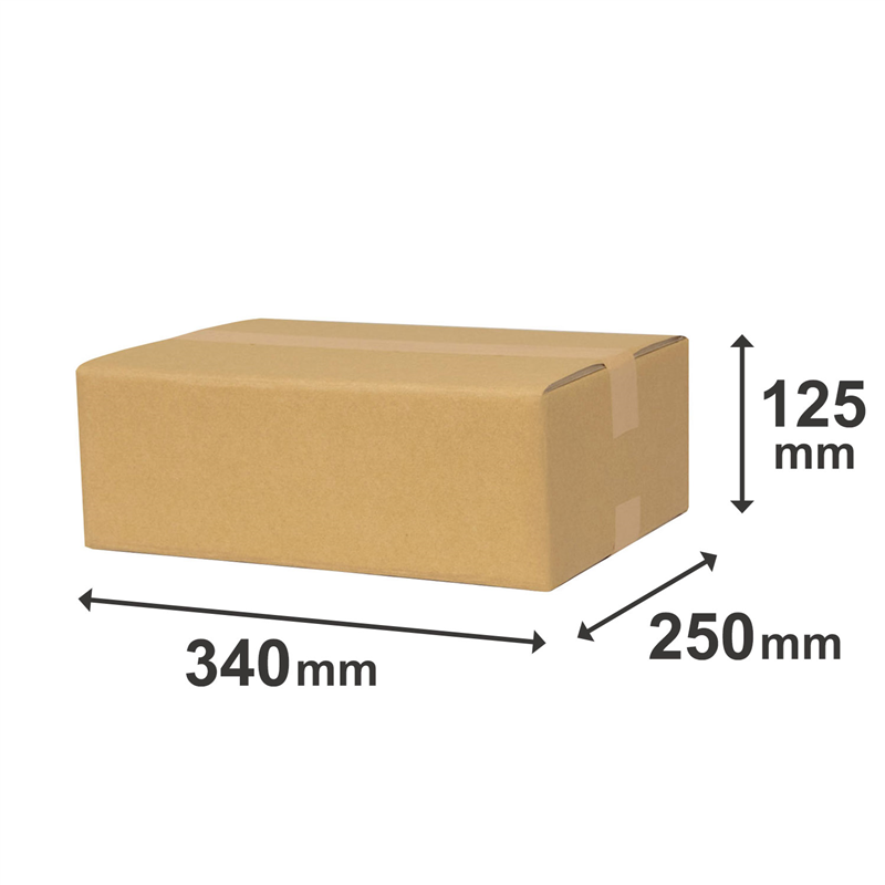 底面A4 80サイズ ダンボール 10枚入 34×25×12.5cm 1セット(ご注文単位1セット)【直送品】