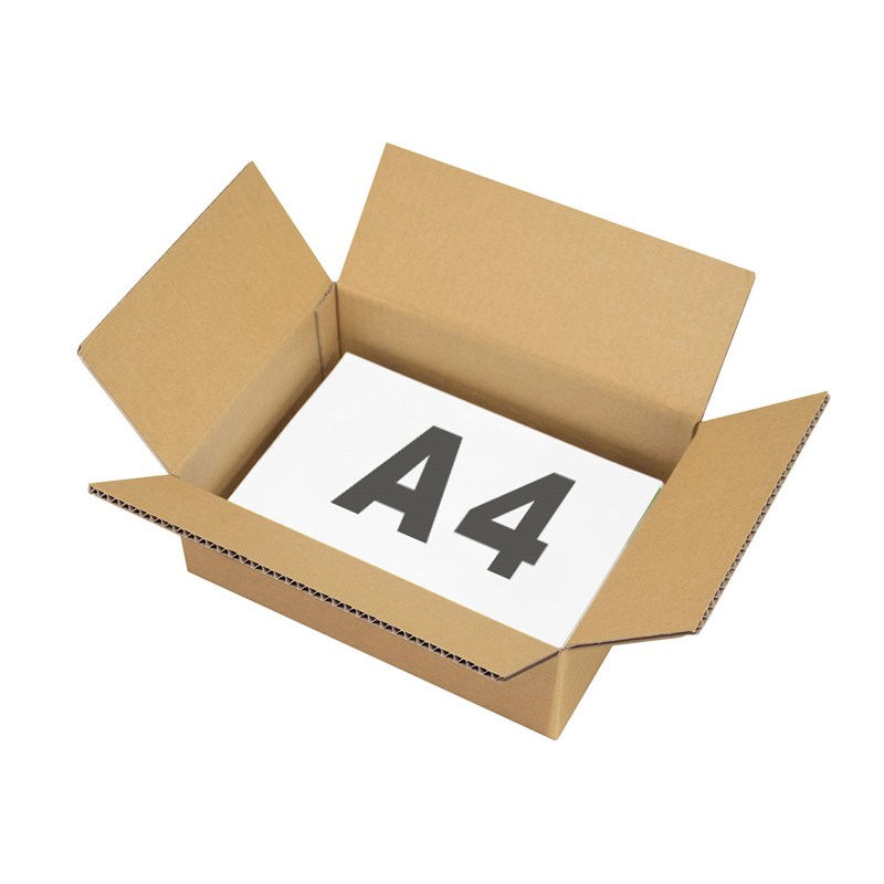 底面A4 80サイズ ダンボール 20枚入 34×25×12.5cm 1セット（ご注文単位1セット）【直送品】