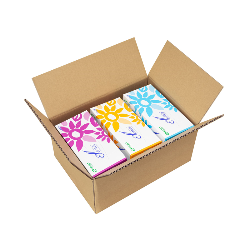 底面B4 100サイズ ダンボール 20枚入 38.5×27.5×19cm 1セット（ご注文単位1セット）【直送品】