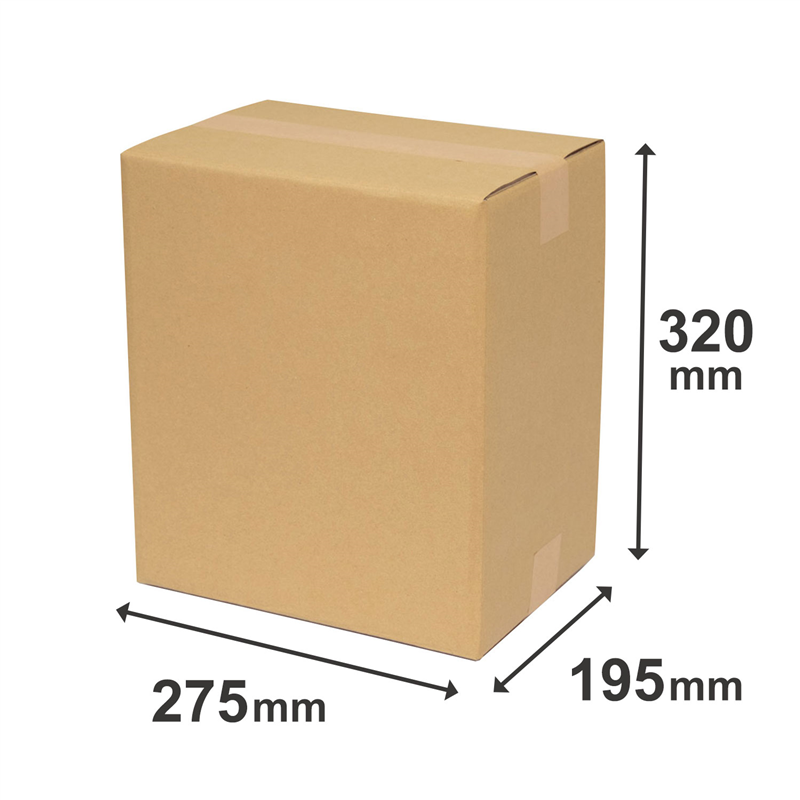 底面B5 80サイズ ダンボール 20枚入 27.5×19.5×32cm 1セット（ご注文単位1セット）【直送品】