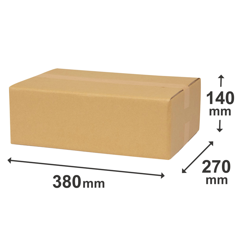 底面B4 80サイズ ダンボール 10枚入 38×27×14cm 1セット(ご注文単位1セット)【直送品】