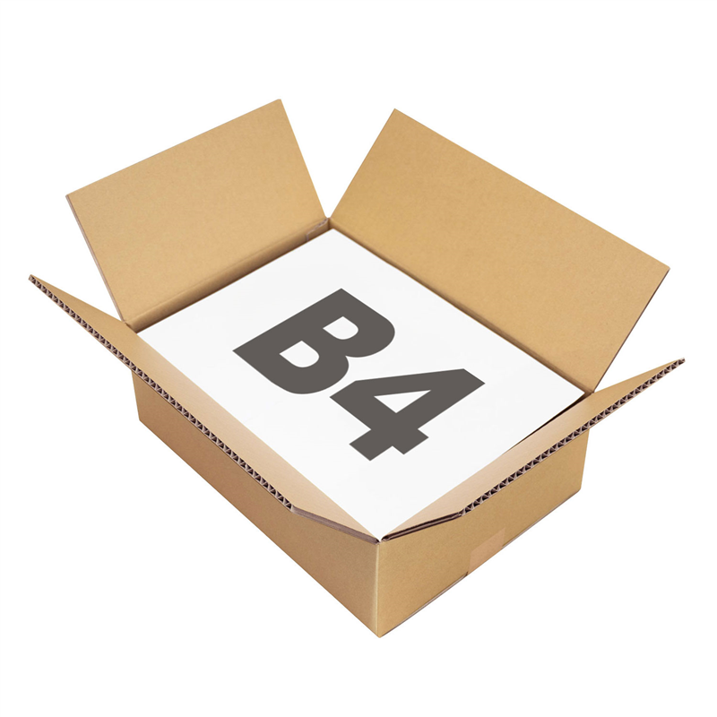 底面B4 80サイズ ダンボール 20枚入 38×27×14cm 1セット（ご注文単位1セット）【直送品】