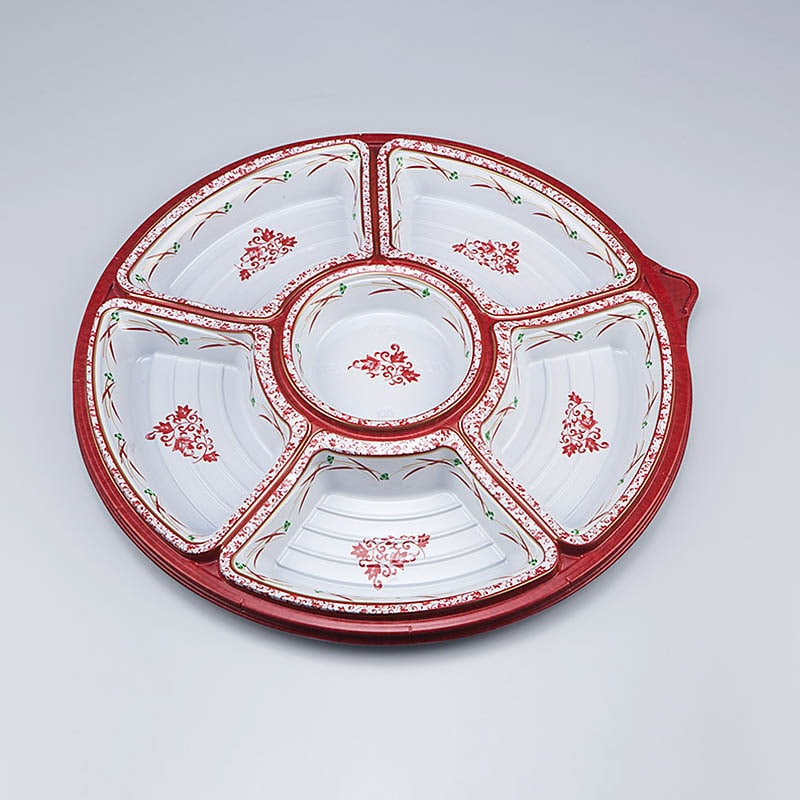 シーピー化成 オードブル容器 NUオードブル 本体 37 赤伊万里 10枚/袋（ご注文単位1袋）【直送品】