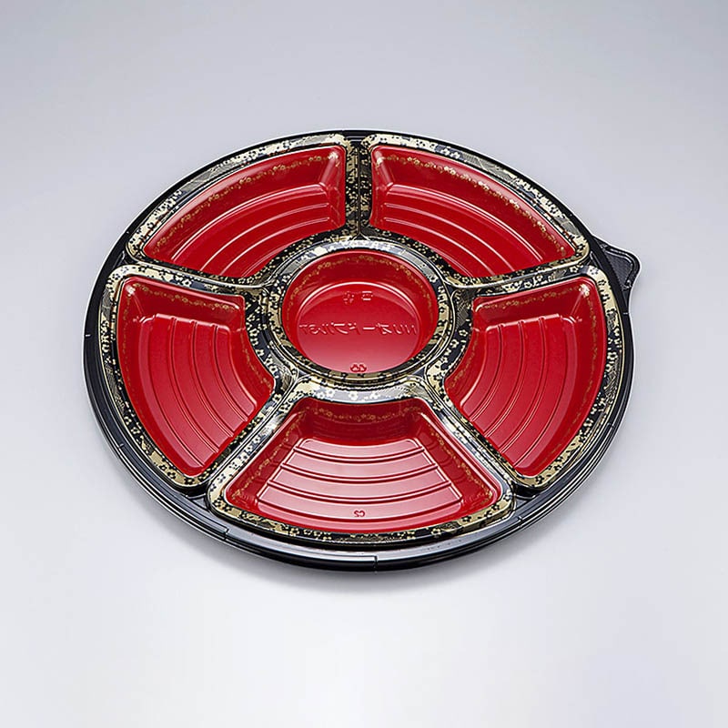 シーピー化成 オードブル容器 NUオードブル 本体 37 山中 10枚/袋（ご注文単位1袋）【直送品】