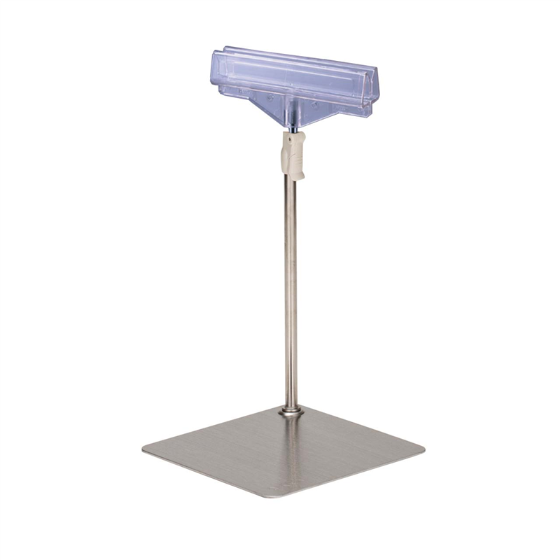 カードスタンド クリア Ｈ400 ステン コーナー 1本（ご注文単位1本）【直送品】