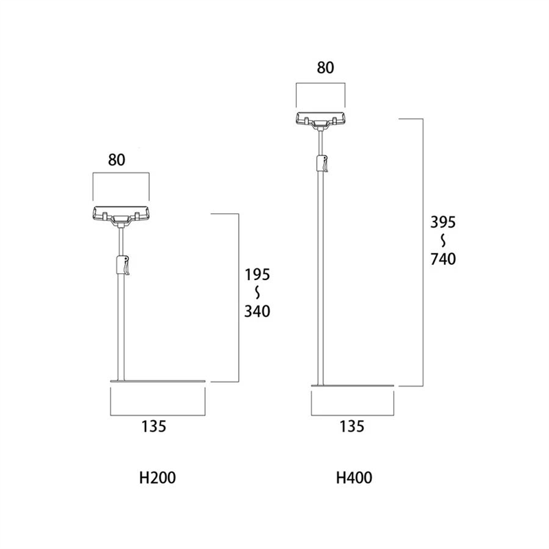 バインドスタンド Ｈ200 ＢＬ ＢＫ コーナー 1本（ご注文単位1本）【直送品】