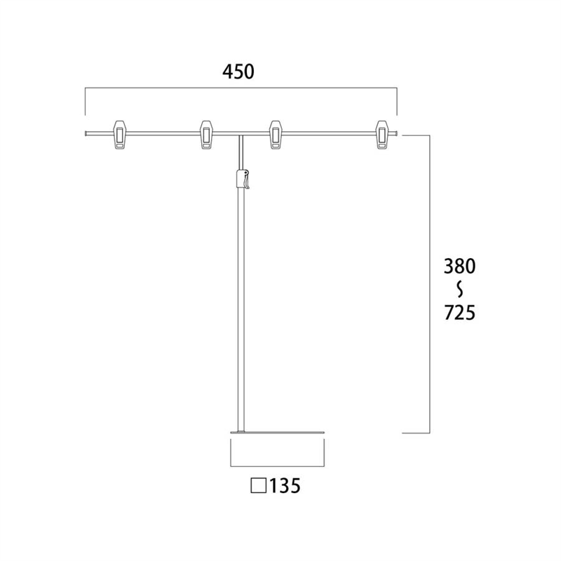 ＷＰＯＰスタンド400 ＩＳ コーナー 1本（ご注文単位1本）【直送品】