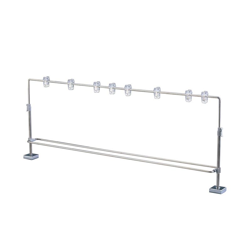 平冷ケース用ＰＯＰバ－Ｗ1200×Ｈ450 シルバー 1本（ご注文単位1本）【直送品】