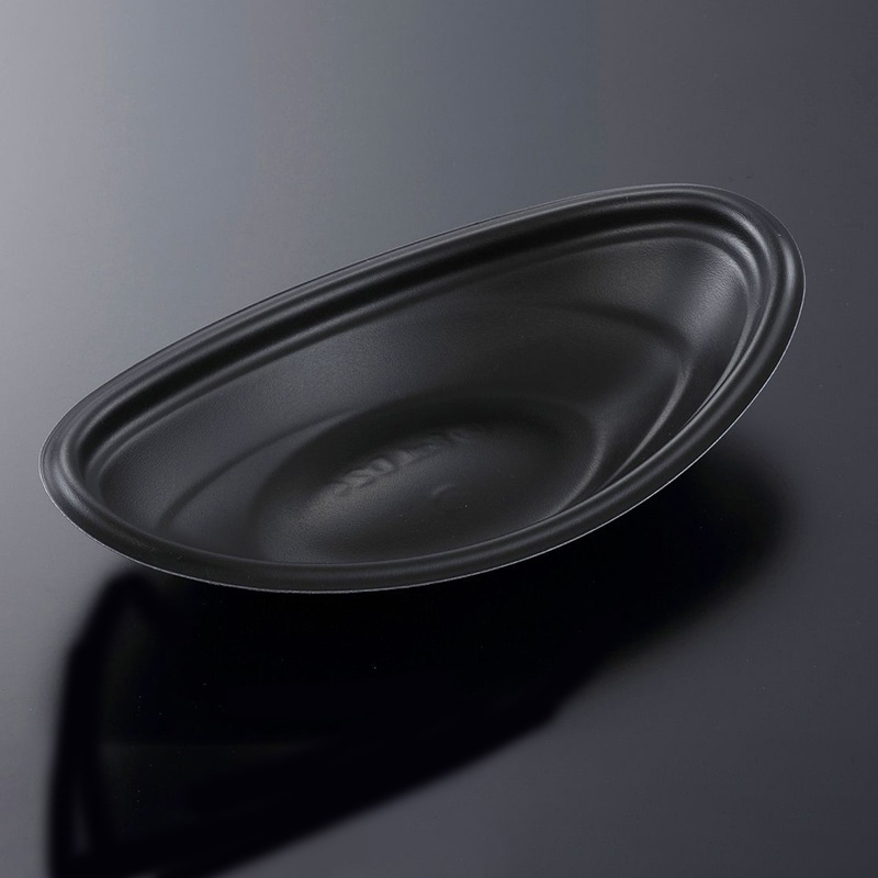 中央化学 軽食容器 SDセイル 本体 D24 BK 50枚/袋（ご注文単位6袋）【直送品】