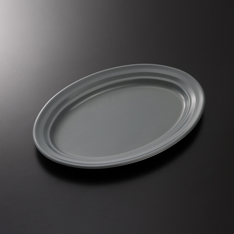 中央化学 惣菜・軽食容器 CT沙楽 M27-18 NGR-BK 身 50枚/袋（ご注文単位4袋）【直送品】