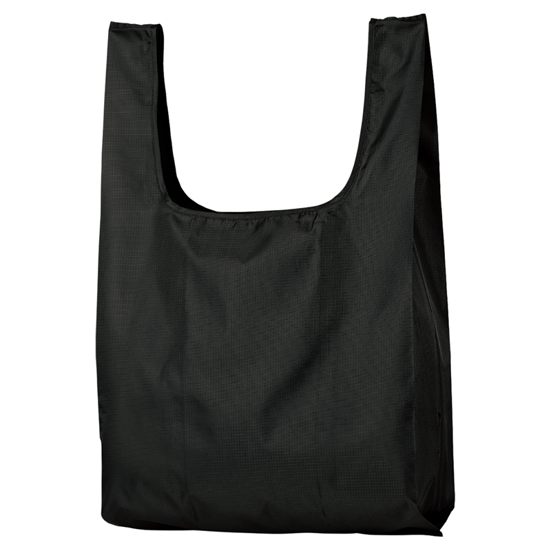 テントクロス折りたたみトート ブラック 1個（ご注文単位10個）【直送品】