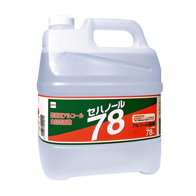 大黒工業 セハノール78(除菌用アルコール)詰替用 4L （ご注文単位1本）【直送品】