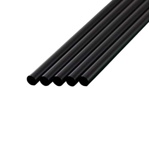 大黒工業 ジュース用ショートストレート6×17包装なし黒 500本/箱（ご注文単位1箱）【直送品】