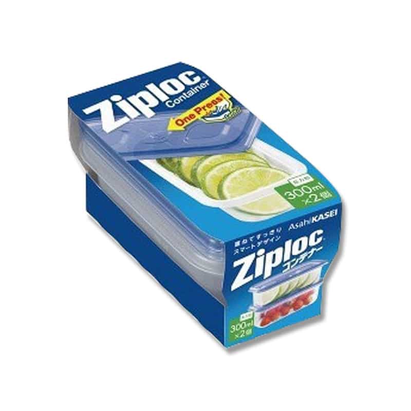 大黒工業 ZL コンテナー 長方形300ml 2個/パック（ご注文単位1パック）【直送品】