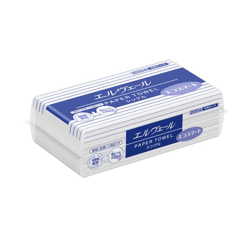 大黒工業 エルヴェール エコスマートS 中判 200枚/袋（ご注文単位1袋）【直送品】