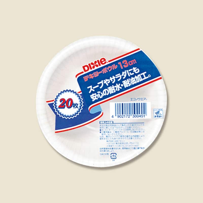 大黒工業 KFB205EP エコノボウル 13cm 20枚/袋（ご注文単位1袋）【直送品】