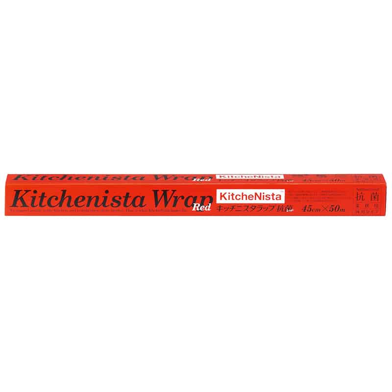 大黒工業 キッチニスタラップ抗菌レッドタイプ45cm×50m （ご注文単位1本）【直送品】