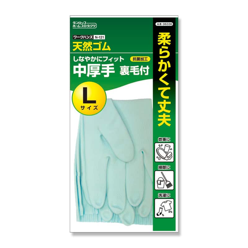 大黒工業 N121ワークハンズ 中厚手 Lグリーン （ご注文単位1個）【直送品】