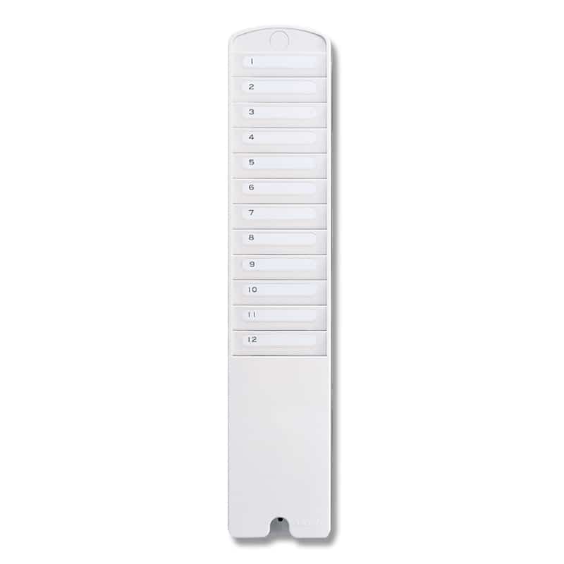 大黒工業 12S-W タイムカードラック 白 （ご注文単位1台）【直送品】
