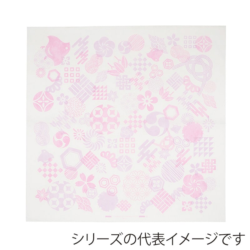 大黒工業 結べる紙ふろしき No.707 紋尽くし 20枚/束（ご注文単位1束）【直送品】