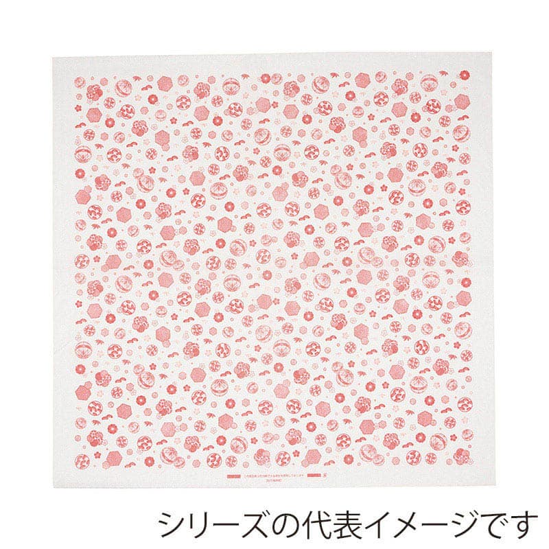 大黒工業 結べる紙ふろしき No.704 松竹梅赤絵 20枚/束（ご注文単位1束）【直送品】