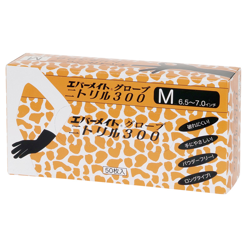 エバーメイトグローブ ニトリル 300 M 1箱(ご注文単位1箱)【直送品】